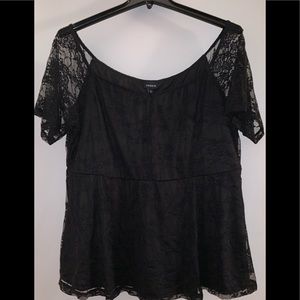 Black Lace Shirt